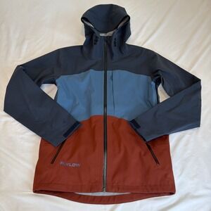 Flylow Malone Mens Ski Jacket Size Small Hooded Full Zip Ski Snowboard Outdoors‎